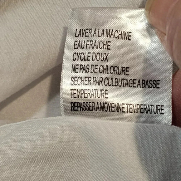 Protocol White Long Sleeve Button  Up Dress Shirt in Size 14 - Picture 5 of 11